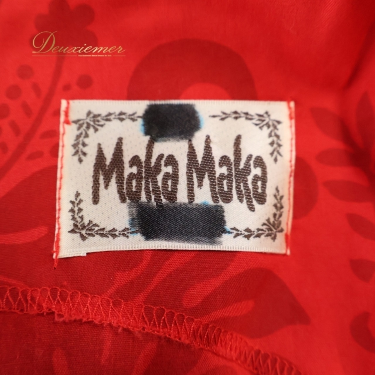 フラダンス 衣装 ワンピース ドレス マカマカ レッド系 MakaMaka ワンカラー ノースリーブ ハイビスカス柄 かわいい 鮮やか 華やか 明るい ハワイアン アロハ ハワイアンプリント フラ ダンス レッスン 練習 おしゃれ かわいらしい 軽やか