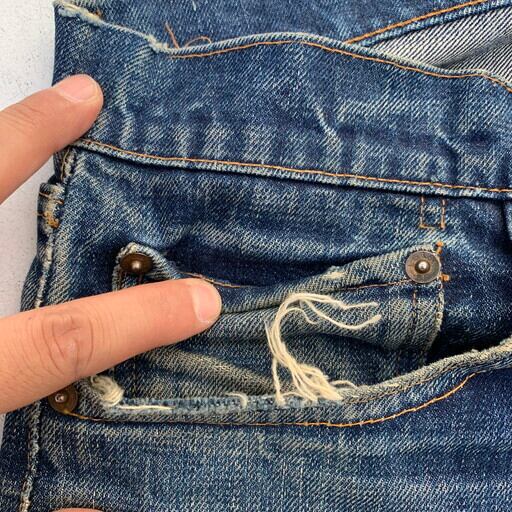 505 big e 60’s 70’s Levi’s ヴィンテージ リーバイス 60's 70's LEVI'S 505 Big E デニム リーバイス 刻印5 並行ステッチ 脇
