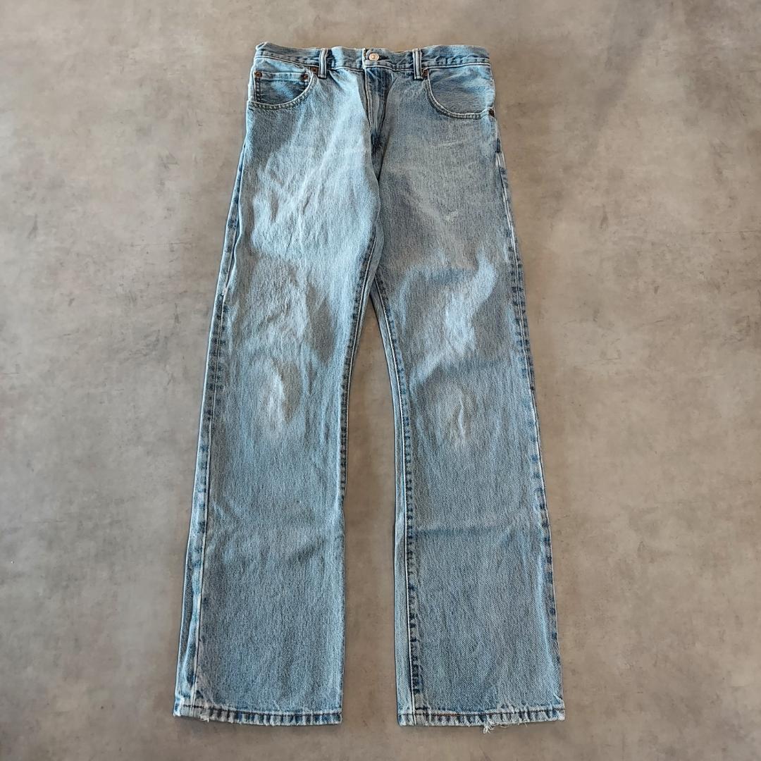 リーバイス517 Levis W32 フレアデニム 青 古着 ボトム 22080