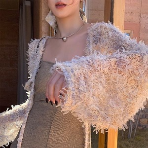 Mixed Color Fringe Bolero 500254