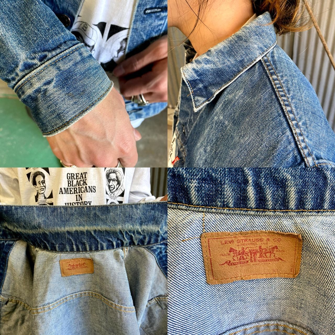 90年代 Levi's リーバイス デニムジャケット メンズS 古着 90S
