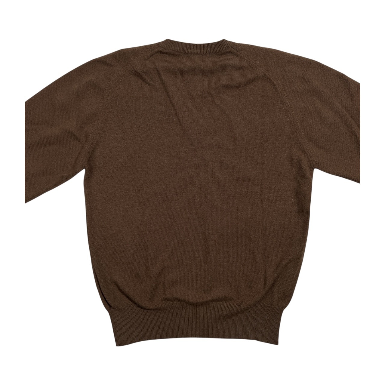 カシミヤ100% CASHMERE Vネック カシミア ウールニットセーター サイズ M /メンズ/ブラウン系