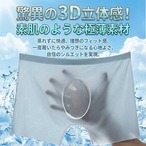 【送料無料1000円ポッキリ】3D立体 ボクサーパンツ メンズ 通気性 速乾 接触冷感 蒸れにくい 立体構造 フィット感 シームレス 薄手 軽量 ボクサーブリーフ 男性用 下着 メンズインナー cw-a-6314