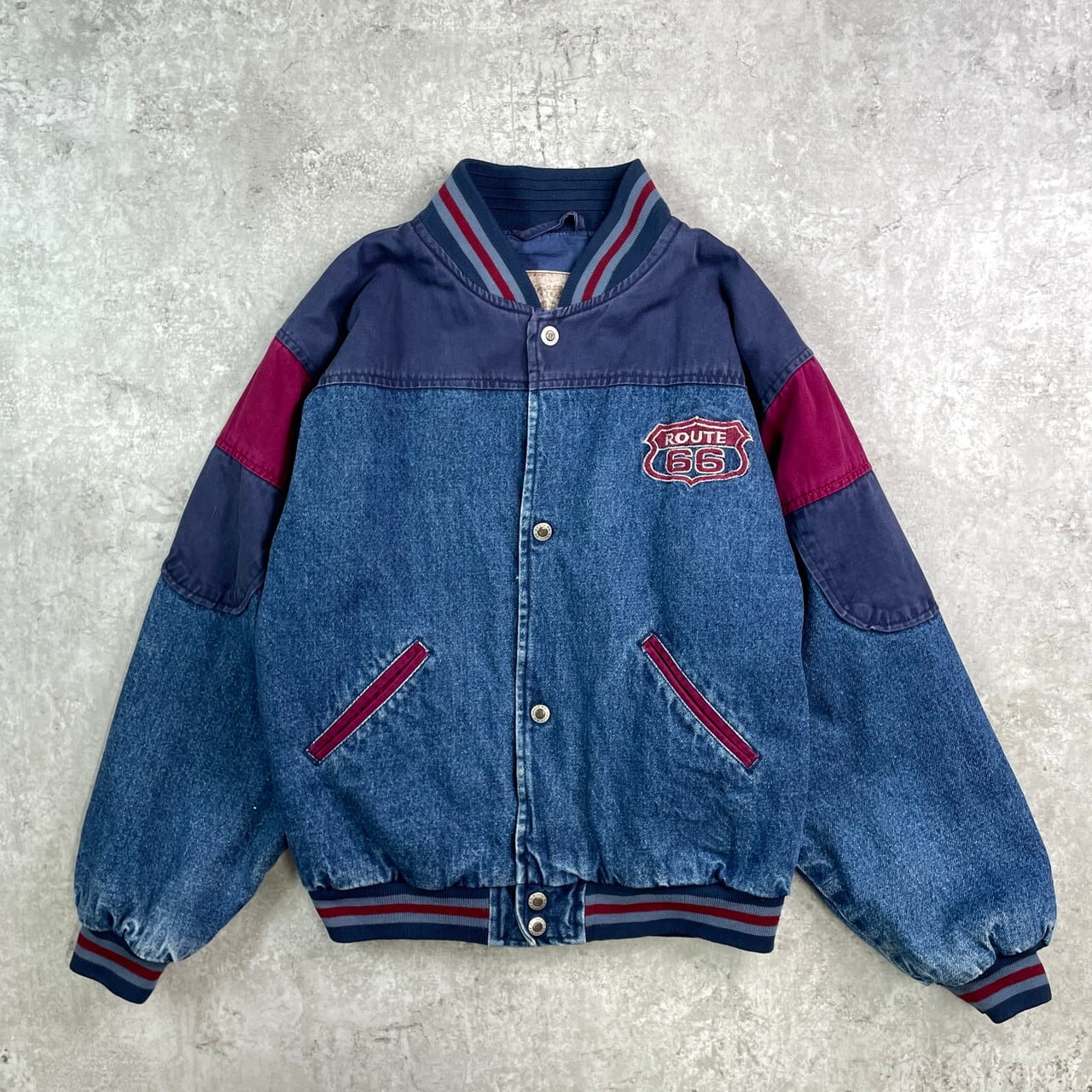 【ヴィンテージ】古着 ジャケット ヘリンボーン ブラウン カーキ 青 レトロ Mens - 古着 通販 ヴィンテージ 古着屋 Dracaena ドラセナ