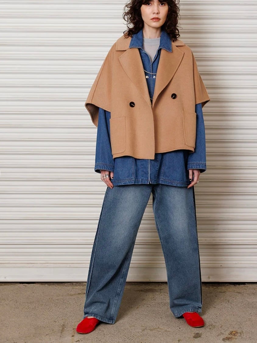 30%OFF】YENN(イエン) SIDE PLEATED DENIM PANTS サイド プリーテッド