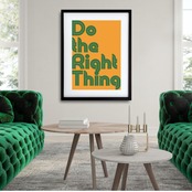 Do the Right Thing アートポスター｜ミニマル モダン 文字デザイン インテリア 装飾  A3ポスター