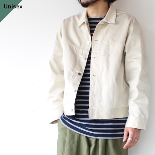 【ラスト１点】amne ウェポンチノブルゾン CHINO omit blouson　（Ivory）