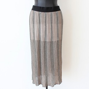 シルバーラメ入りプリーツサマーニットスカート　ITALY:DIX232 ¥22,000➕tax