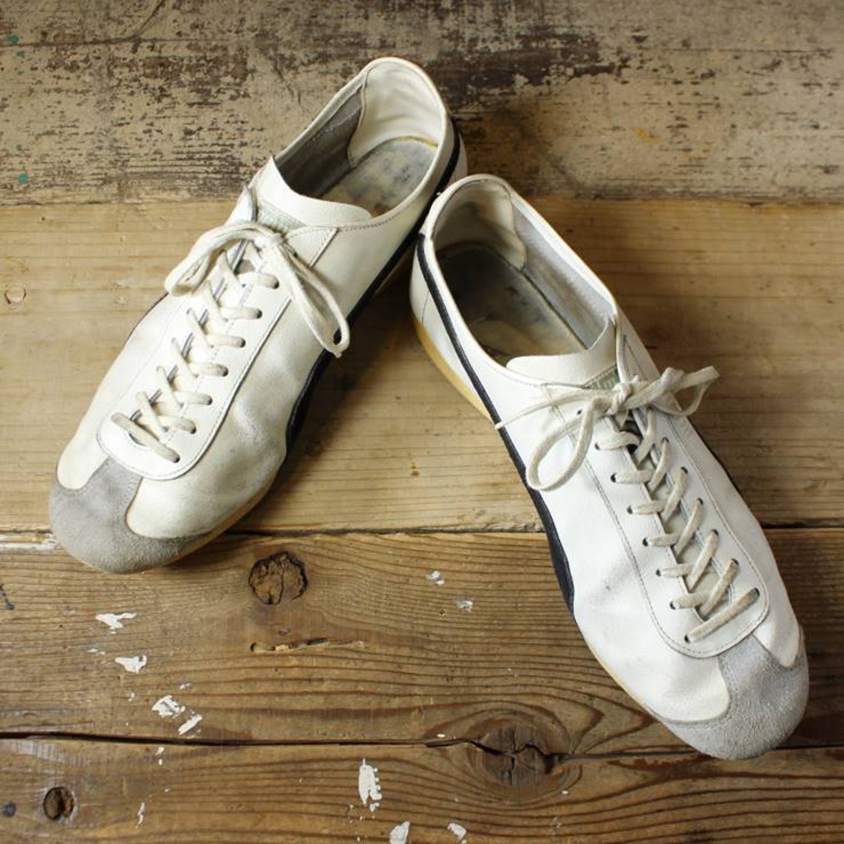70s フランス製 PUMA FIT プーマ レザースニーカー ホワイト 