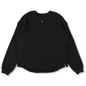 【is-ness】Thermal Henley Long-sleeve Shirt
