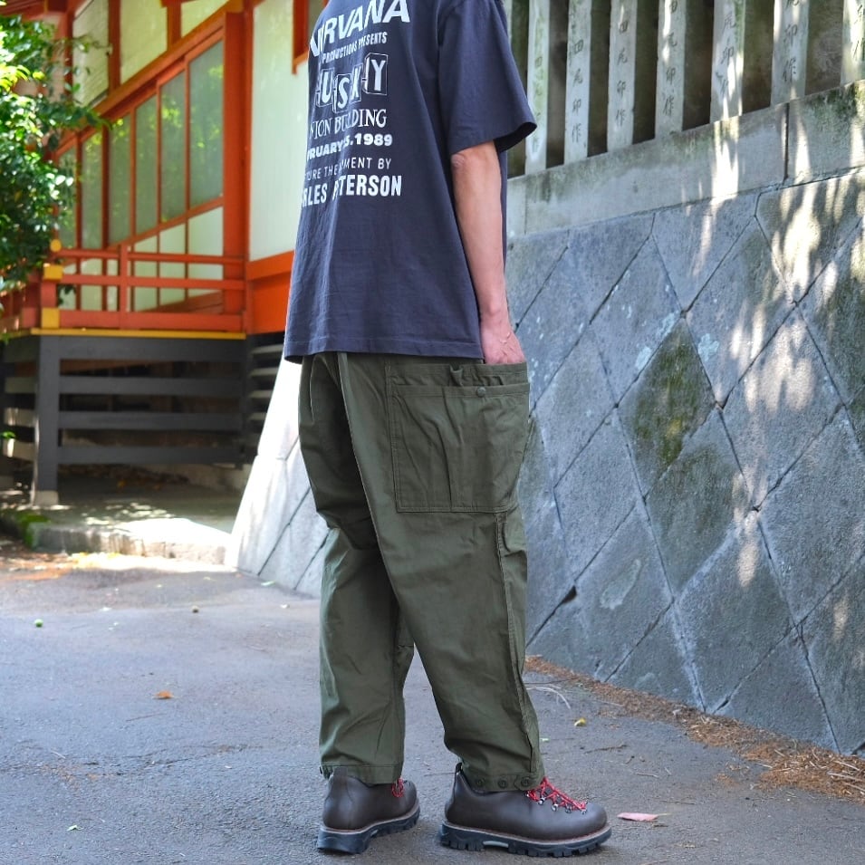 SASSAFRAS(ササフラス) Overgrown Pants 4/5-Olive-(SF-262339) | Signs