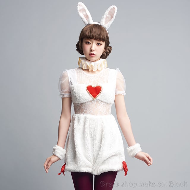 SALE【即納】アリス★ふわふわバニーコスチューム★ Baby Heart Bunny LLL-16