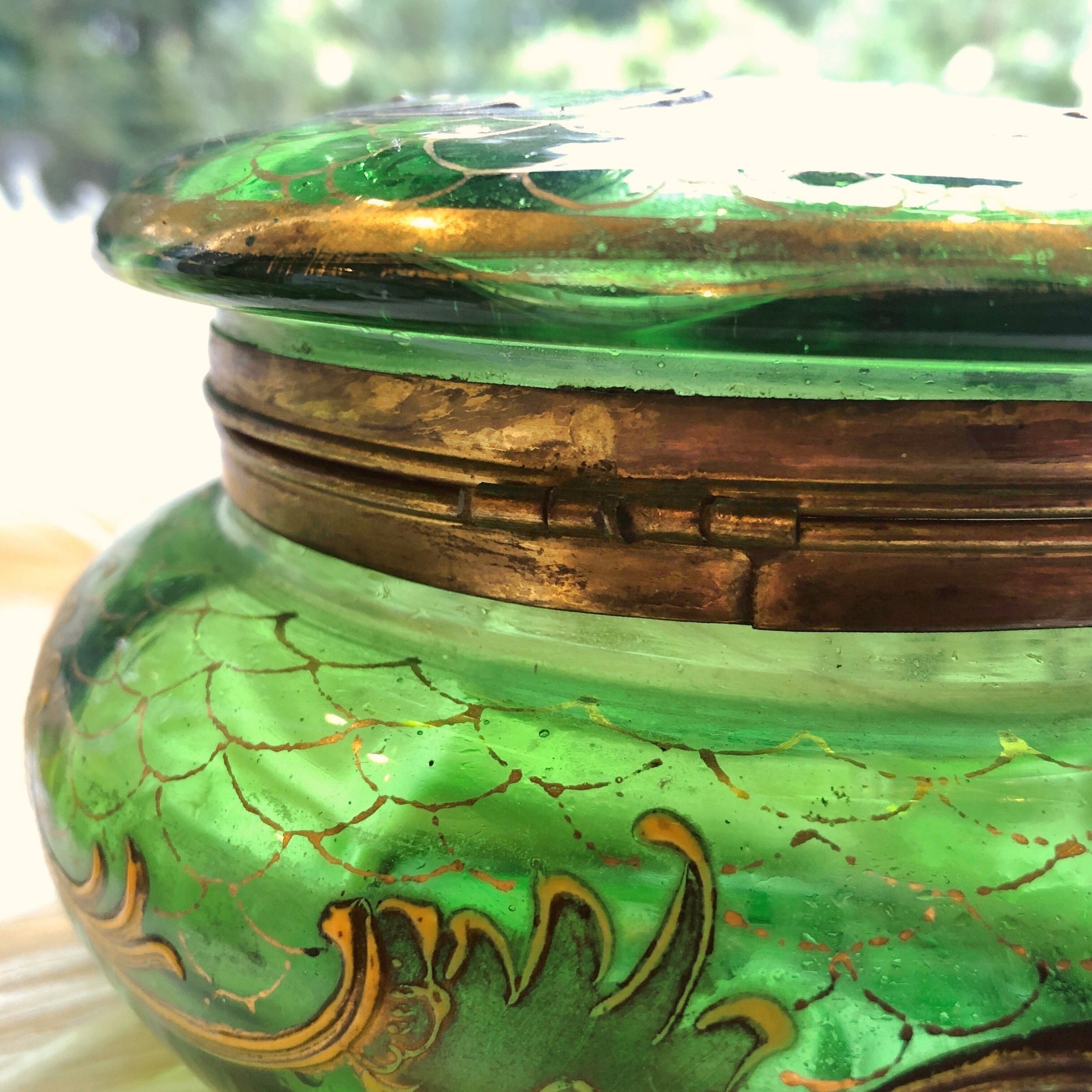 琅玕色のボンボニエール | メルキュール骨董店