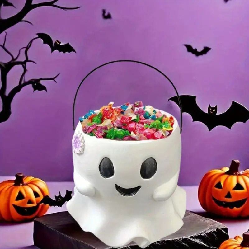 オブジェ ゴースト 小物入れ かわいい おしゃれ インテリア バケツ