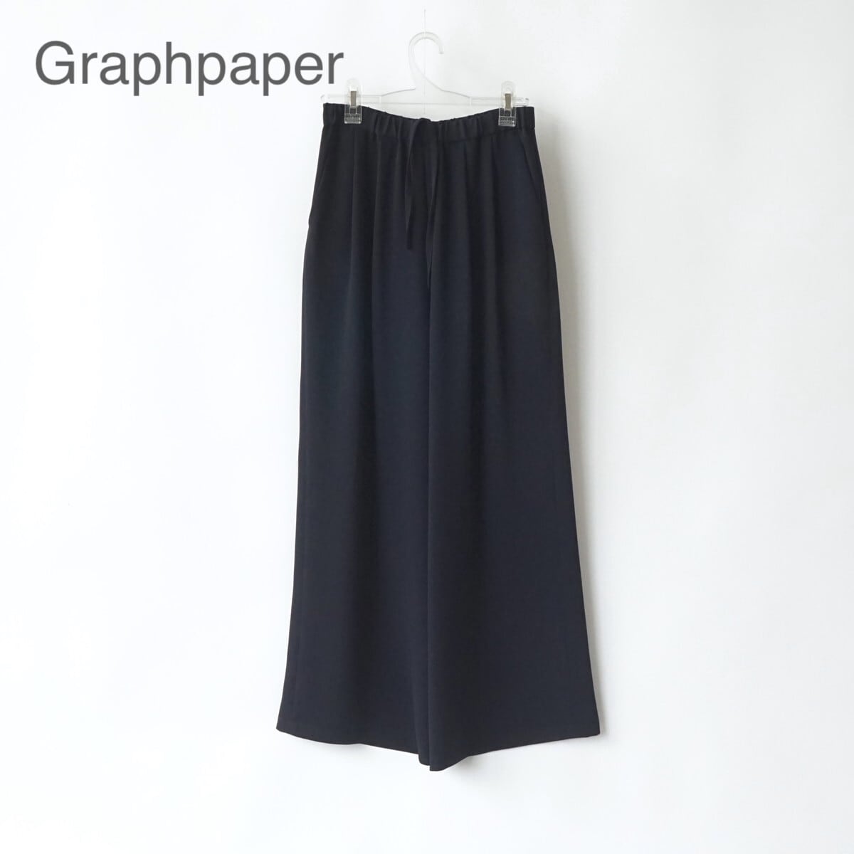 graphpaper compact ponte wrap skirt グレー Graphpaper