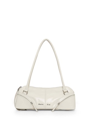 [Matin Kim] CURVE ZIP BAGUETTE BAG IN LIGHT GREY 正規品 韓国ブランド 韓国通販 韓国代行 韓国ファッション マーティンキム matinkim 日本 店舗