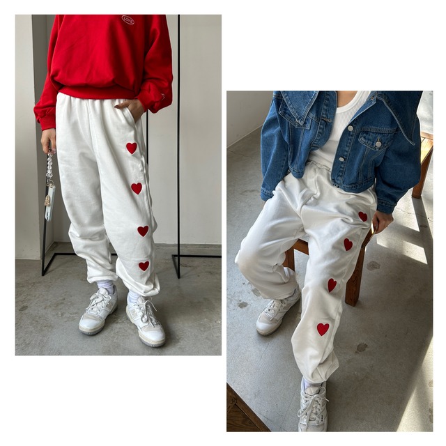 HEART SWEAT PANTS