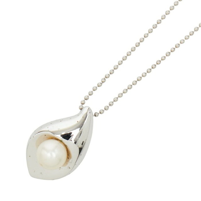 タサキ 真珠 SV925 シルバー 淡水パール6.3mm ペンダント ネックレス レディース TASAKI 【中古】