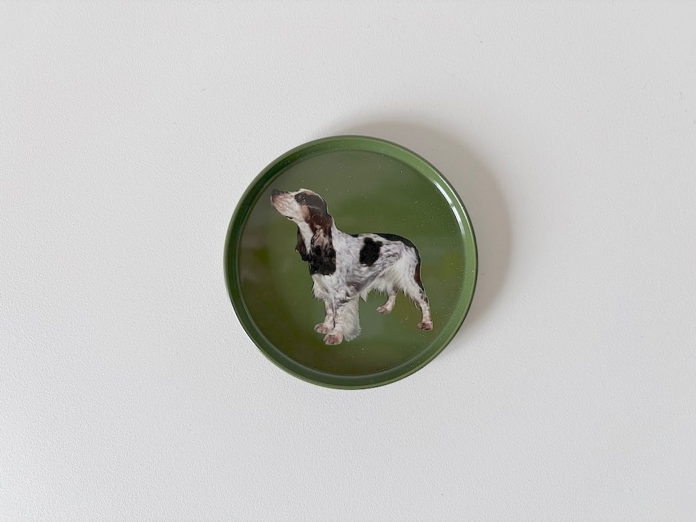 【FINLAND】コッカースパニエルの柄のコースター / Cocker Spaniel-patterned coaster