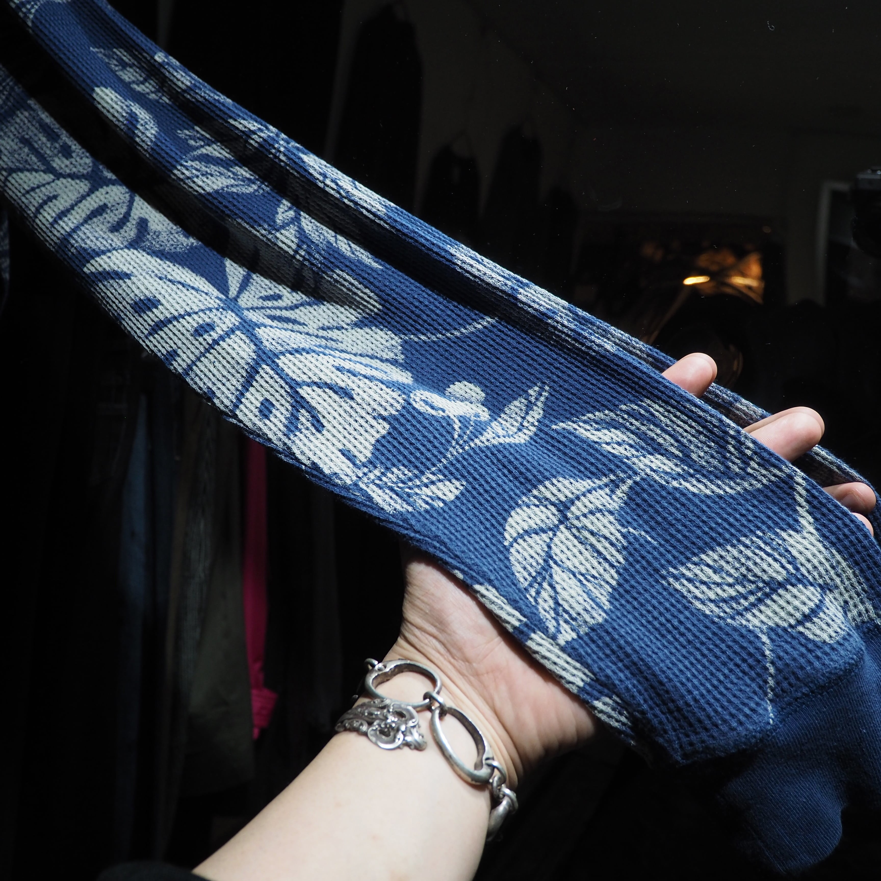 1990s ” Polo Ralph Lauren ” Beautiful leaf printed vintage loose long sleeve Tee