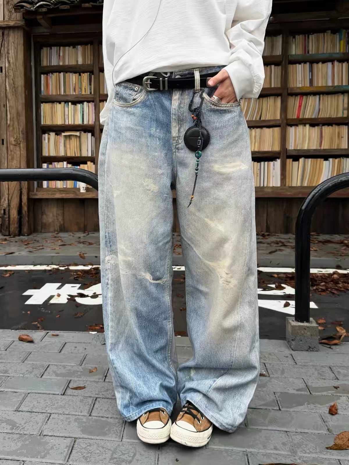 フェードウォッシュワイドデニム / FADED WASH WIDE DENIM