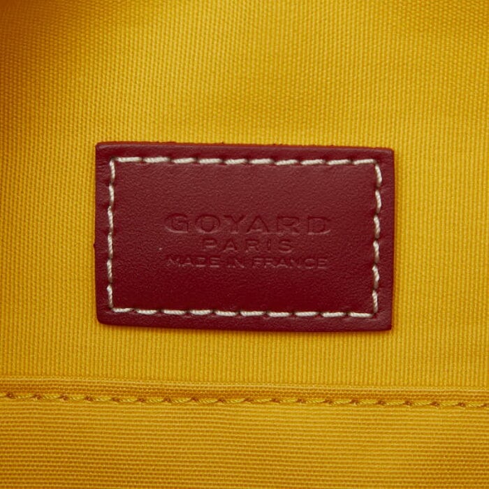 【中古美品】GOYARD ゴヤール ボウリング25 レッド ゴヤール ボウリング25 トイレタリー ハンドバッグ レッド PVC レザー