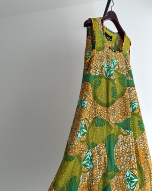 tricot COMME des GARÇONS　AFRICAN BATIK PRINT ASYMMETRIC DRESS