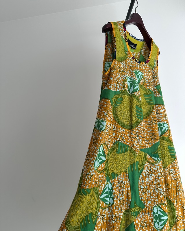 tricot COMME des GARÇONS　AFRICAN BATIK PRINT ASYMMETRIC DRESS