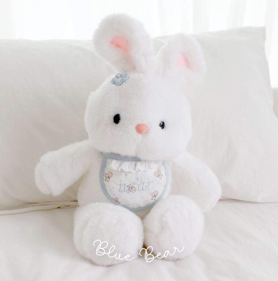 予約【near by us】my name dog bib (blue bear)