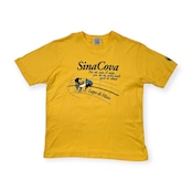 SINA COVA シナコバ プリント 半袖Tシャツ カットソー サイズ L /メンズ/イエロー/日本製