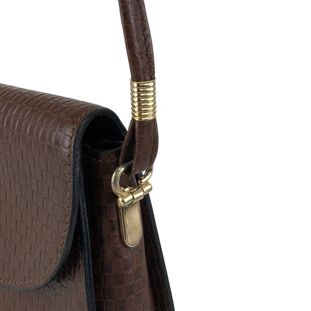 CELINE セリーヌ ショルダーバッグ ブラウン トリオンフ レザー ミニバッグ vintage ヴィンテージ オールド mgieg8