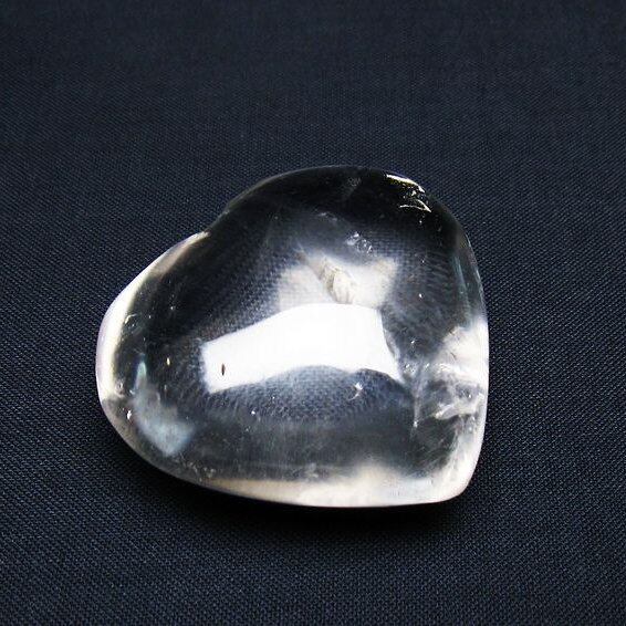 水晶 ハート置物 一点物 145-1607