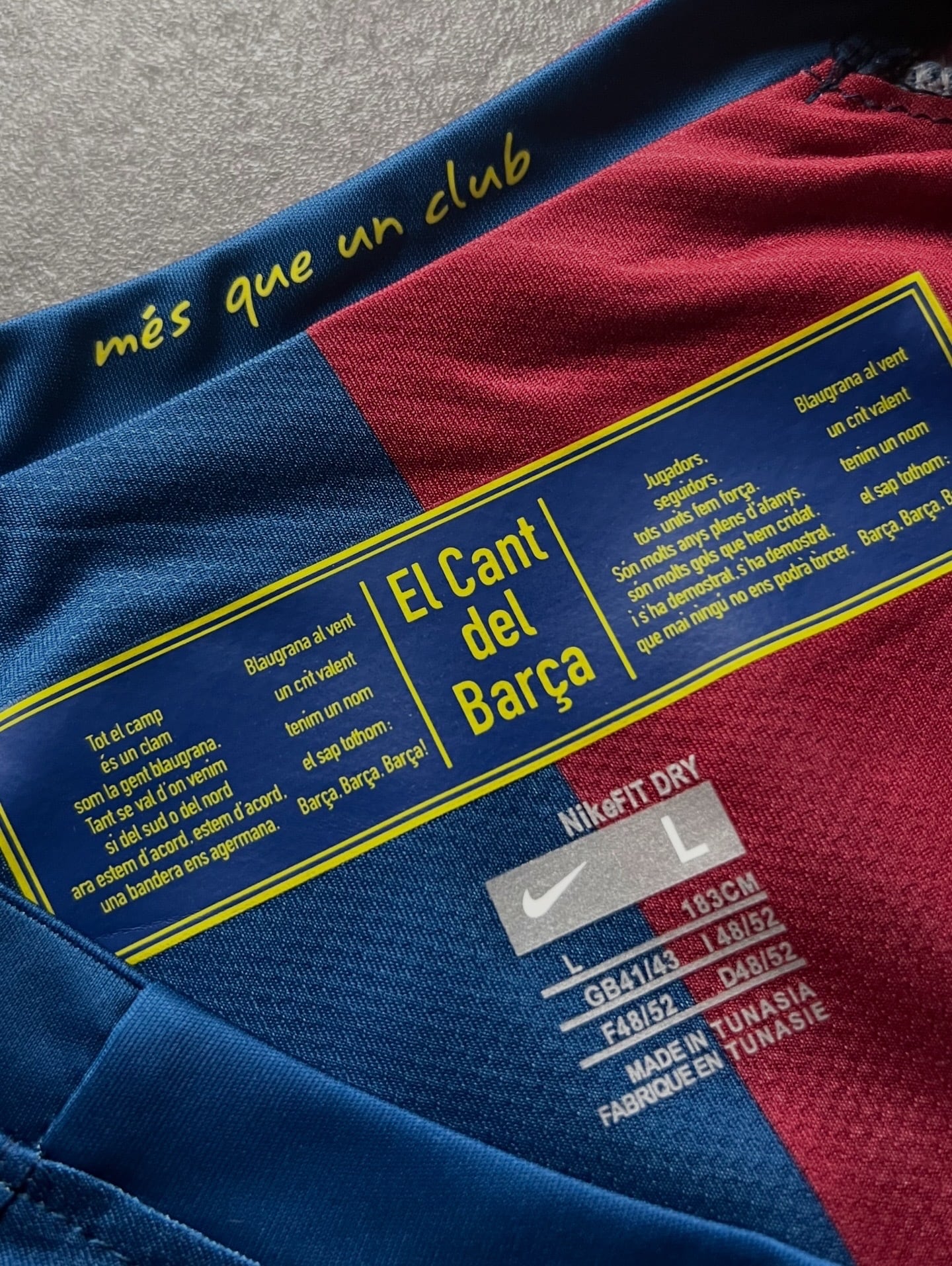 FC Barcelona FINAL ROMA 2009 ユニフォーム Nike L ブルー×ガーネット