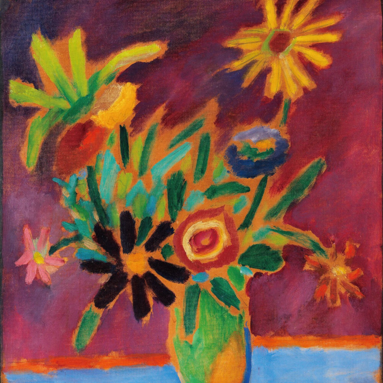 [額縁付き] カラフルな花 アレクセイ・フォン・ヤウレンスキー アートポスター 323×323mm 額装 天然木 ポスターフレーム 木製 絵画 日本製 お洒落 APFS013 - 5