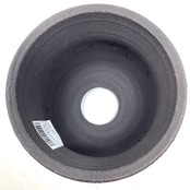 【一穂窯】黒白化粧嘯裂鉢 4号