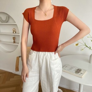 スクエアカット　リブトップス AJ1050-2205