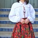 EU VINTAGE FLOWER EMBROIDERY TYROLIAN SHIRT/ヨーロッパ古着お花刺繍チロリアンシャツ