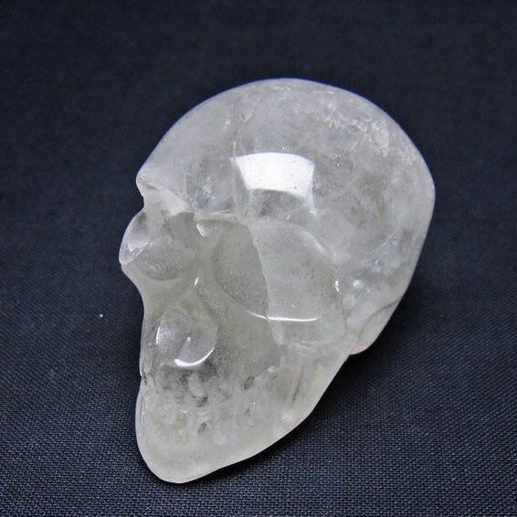水晶 置物 ドクロ スカル 一点物 145-1864