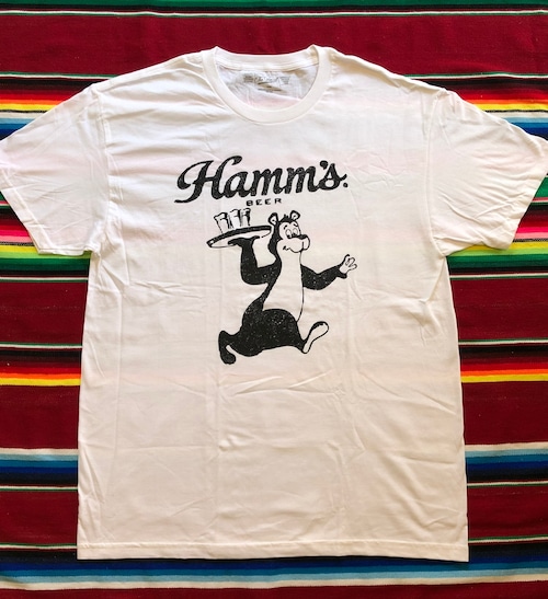 HAMM’S T-SHIRTS /ハムズ ビール ハムズベア Tシャツ WHITE 直輸入