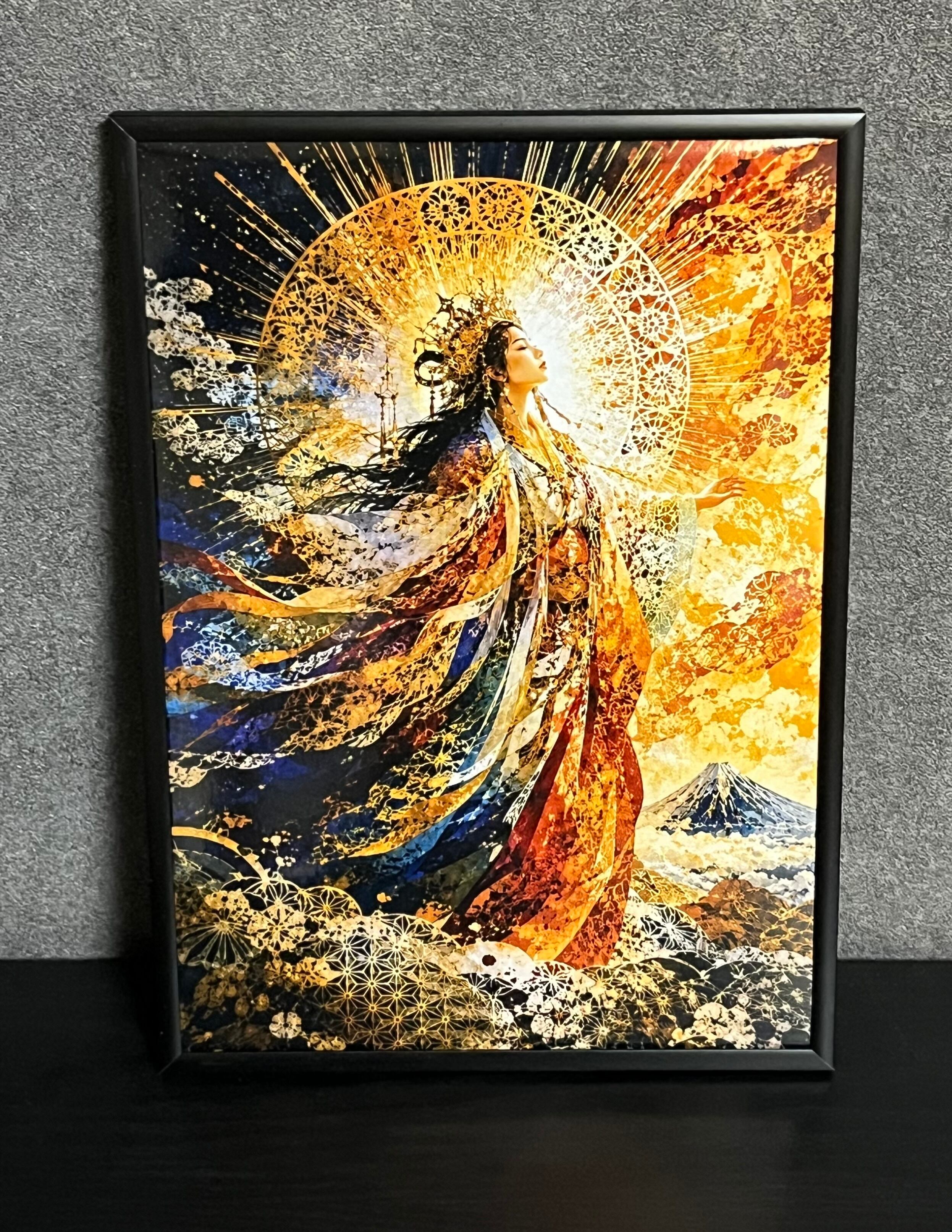 強力風水絵画⭐︎大天使ミカエル奇跡報告多数 まるで生きている高波動