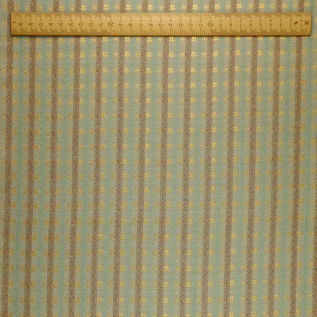 浅葱地小花菱金襴【S】