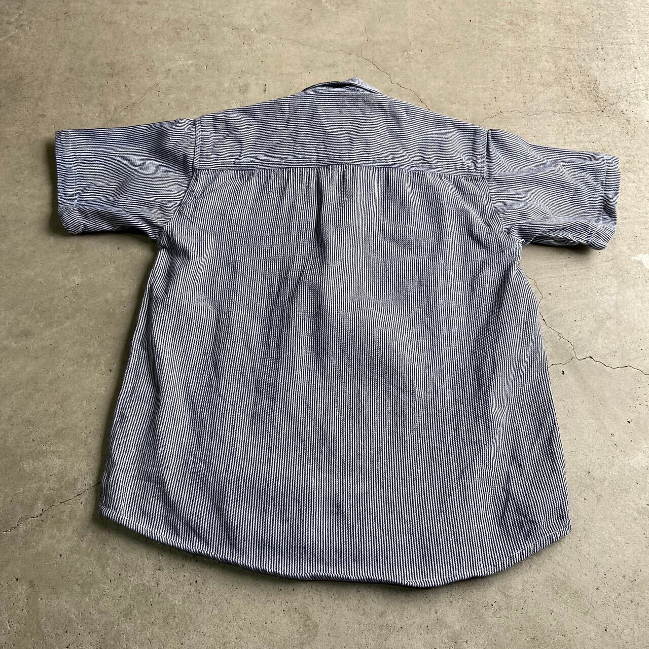 FIVE BROTHER ファイブブラザー ワンポイントロゴ 半袖 ヒッコリー