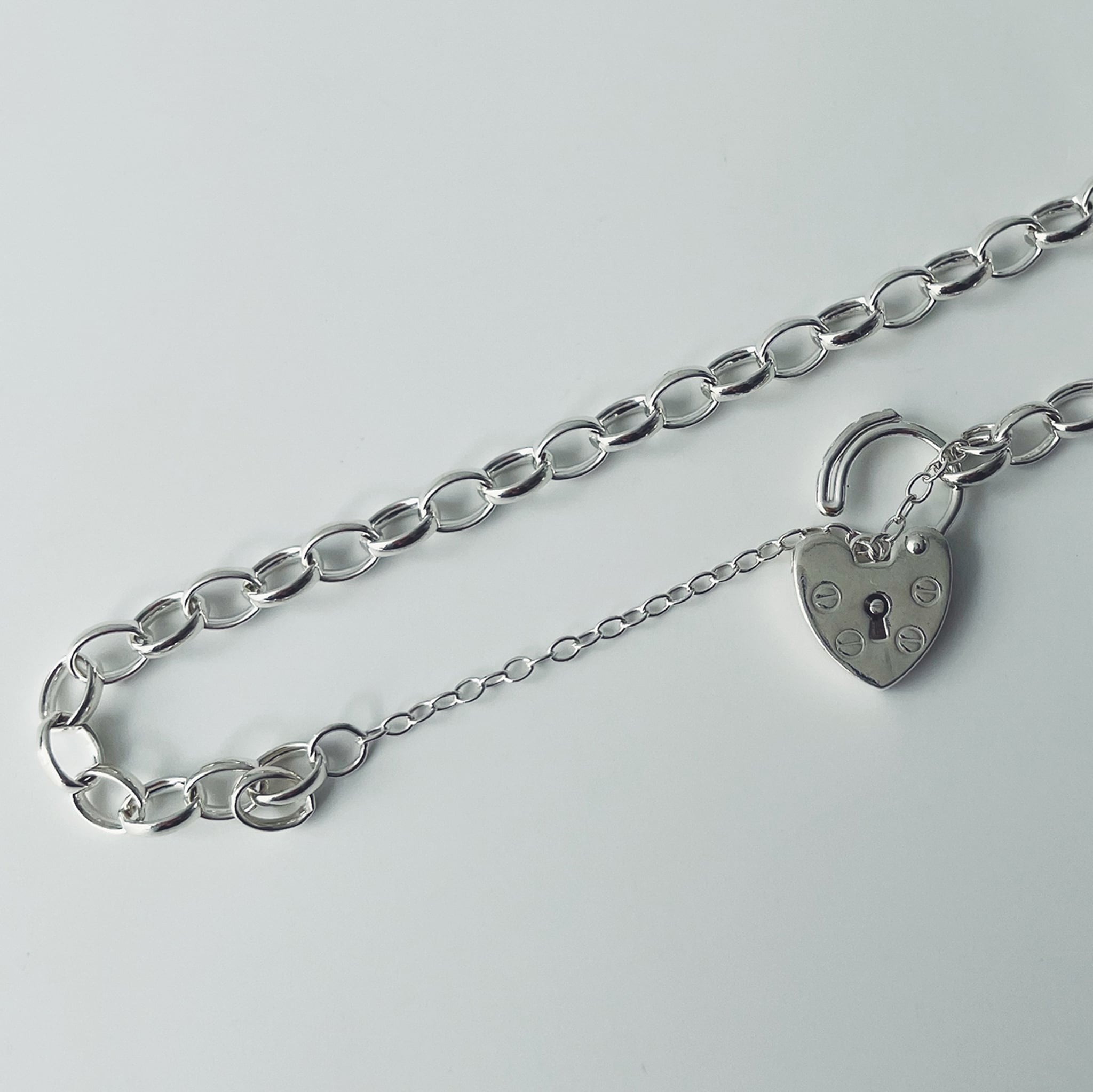 Heart Lock Bracelet｜Silver Charm | SASHIIRO