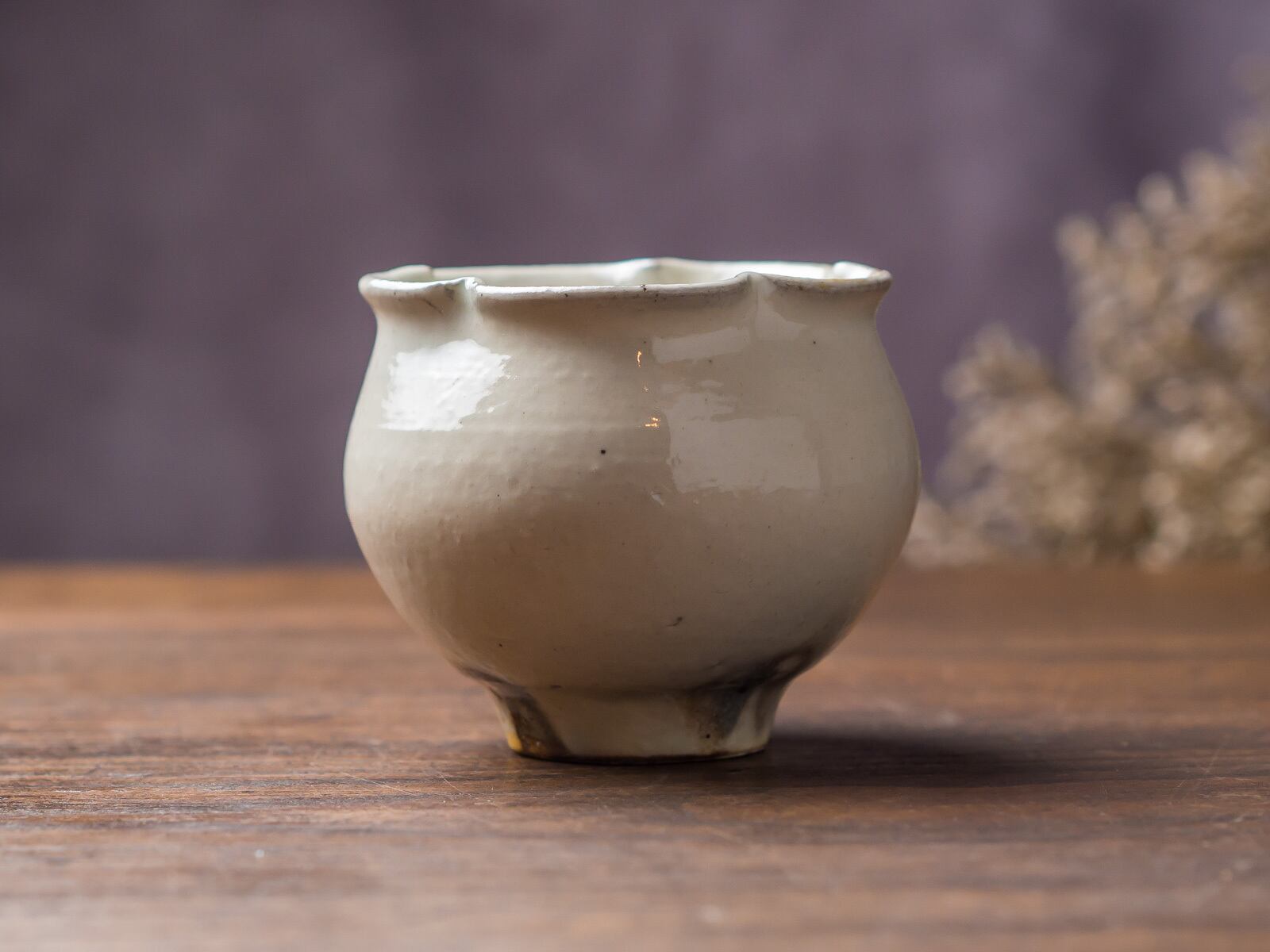 鉄散 輪花ゆのみ （湯呑み・汲み出し）／古谷 浩一 | 手作りの器・食器