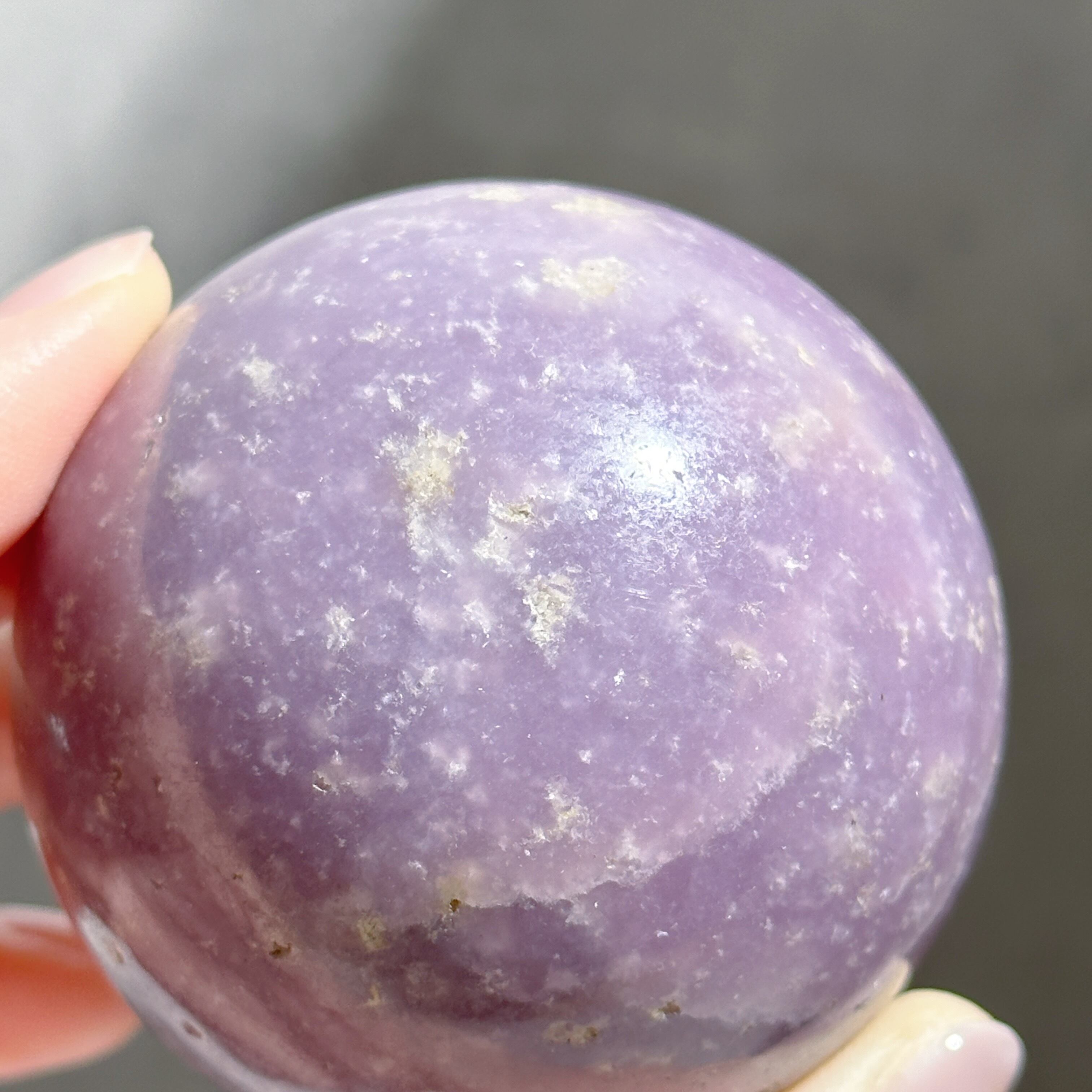レピドライト スフィア12◇Lepidolite◇天然石・鉱物・パワーストーン