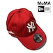 【ニューヨーク MoMA！】MoMA Design NY Yankees　ヤンキース ニューエラ MoMA限定キャップ Scarlet【moma001-sca】
