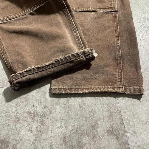 USA生地製 ダークブラウン ダブルニー Carhartt B136 36×32 詳細写真6