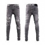 スモーキークラッシュデニムパンツ