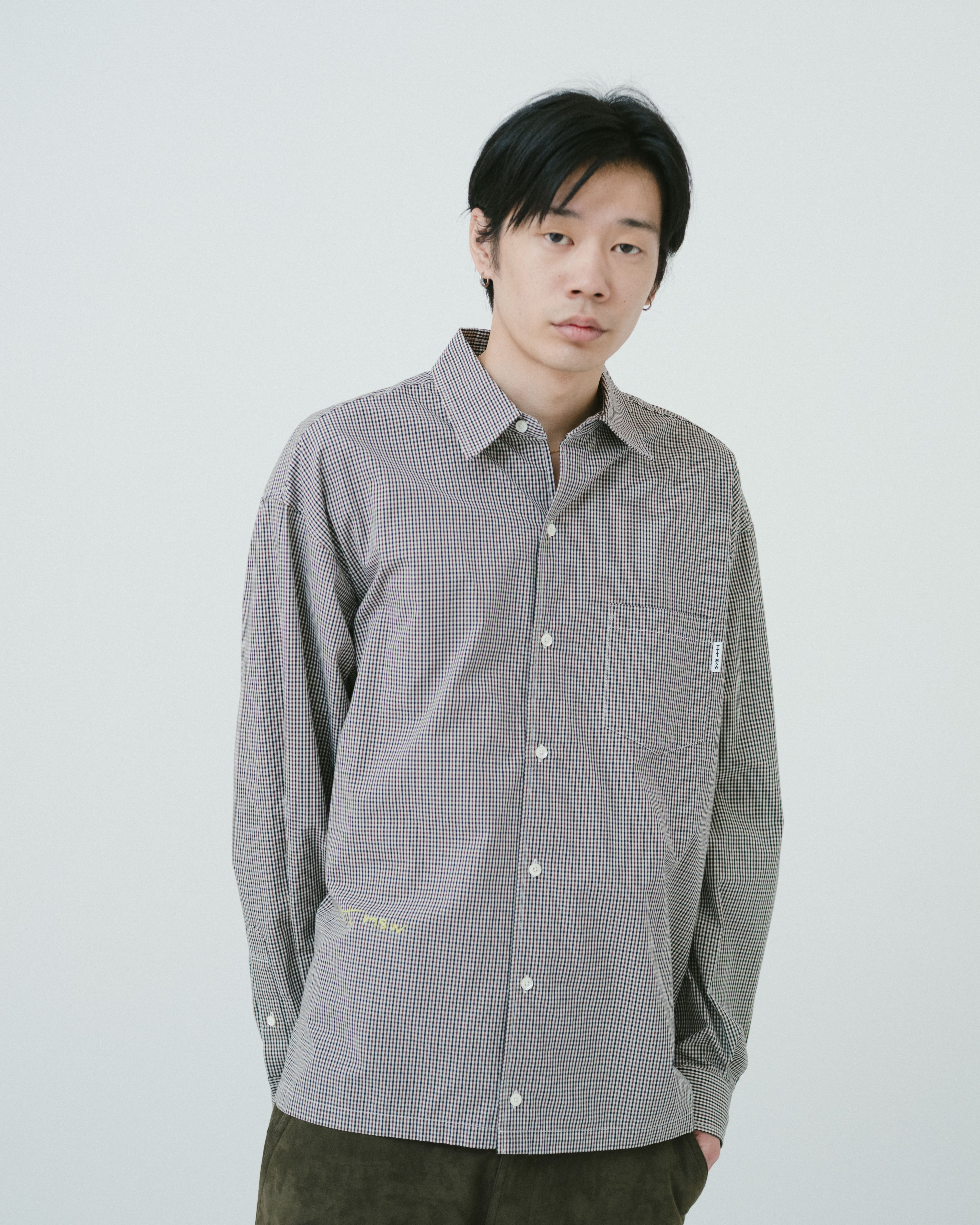 Regular collar shirt（BROWN GINGHAM） | TTTMSW