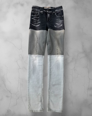John Galliano "Galliano era" Panelled Slim Jeans 26inch